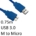 USB 3.0 A (M) to USB 3.0 Micro B (M) 0.75m Blue OEM Data Cable
