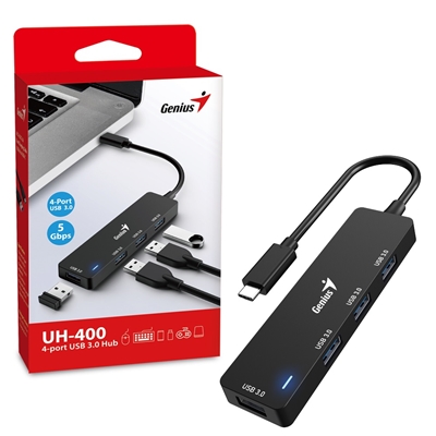 Genius 4 Port USB-C Hub