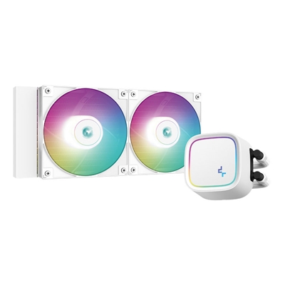 DeepCool LE520 White Universal AiO Cooler with 2 x 120mm ARGB PWM Fans