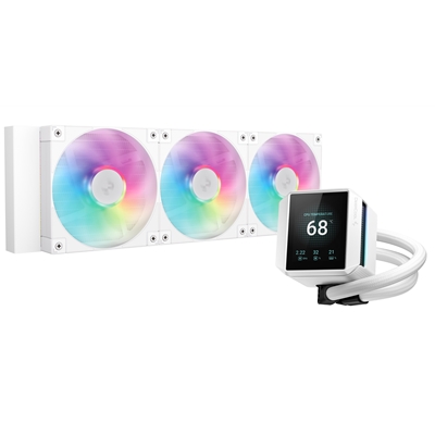 DeepCool Mystique 360 WH ARGB Liquid CPU Cooler with 2.83" TFT LCD Display