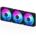 Gigabyte AORUS EZ Chain Fan 120 Ice 120mm ARGB Fans with Easy Daisy-Chain Setup 3-Pack Black