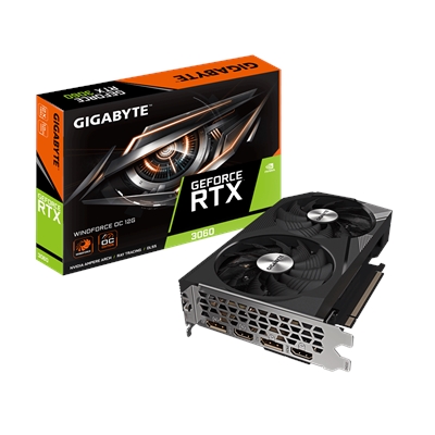 Gigabyte NVIDIA GeForce RTX 3060 WINDFORCE OC 12G (rev. 2.0) Graphics Card