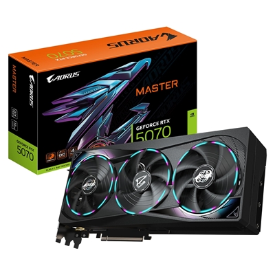 Gigabyte NVIDIA GeForce RTX 5070 AORUS MASTER 12G Graphics Card