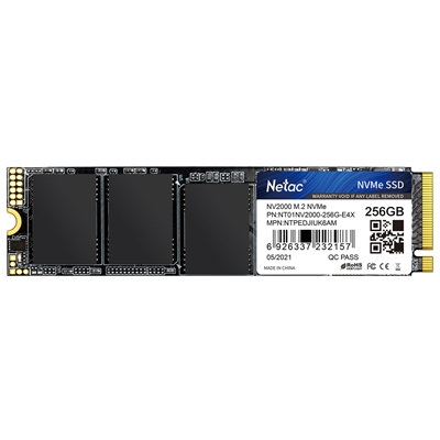 NETAC NV2000 (NT01NV2000-256-E4X) 256GB NVMe SSD