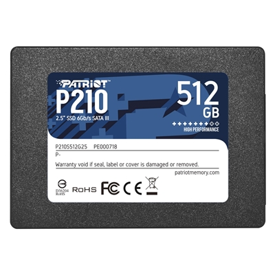 Patriot P210 (P210S512G25) 512GB 2.5 Inch SSD
