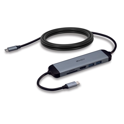 Lindy DST-Micro 140 Laptop Docking Station with USB-C