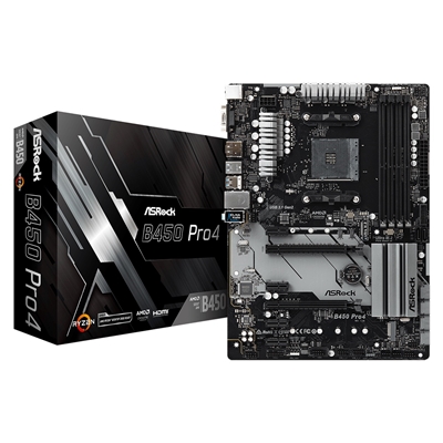 ASRock B450 Pro4 R2.0 Super Alloy AMD AM4 Socket Motherboard
