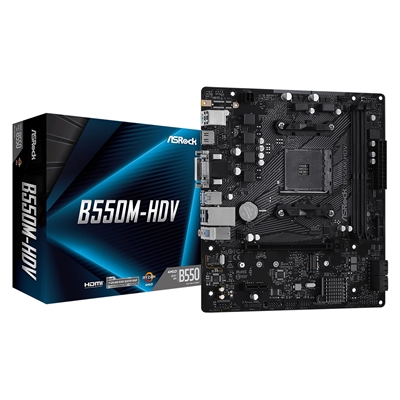 ASRock B550M-HDV AMD AM4 Socket Motherboard