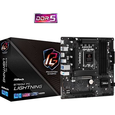 ASRock B760M PG Lightning Intel 1700 Socket Motherboard