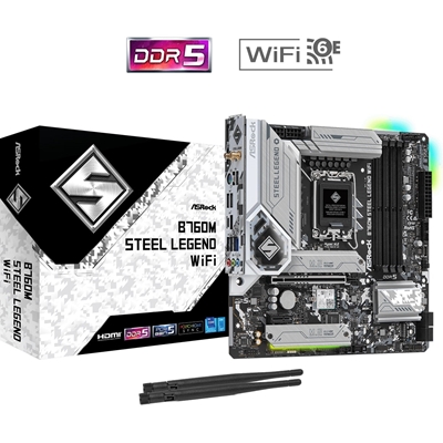 ASRock B760M Steel Legend WiFi Intel 1700 Socket Motherboard