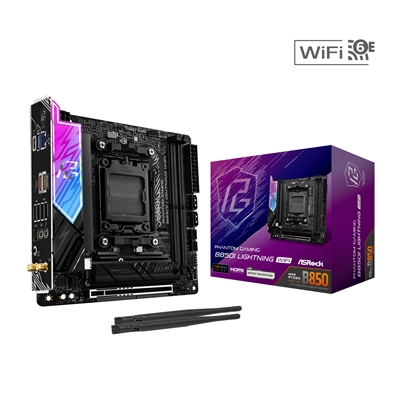 ASRock B850I Lightning WiFi PHANTOM GAMING AMD AM5 Socket Motherboard