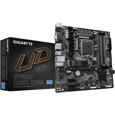 Gigabyte B760M DS3H DDR4 Ultra Durable Intel 1700 Socket Motherboard