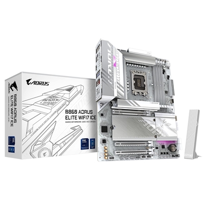 Gigabyte B860 AORUS ELITE WIFI7 ICE Intel 1851 Socket Motherboard