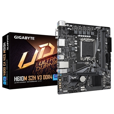 Gigabyte H610M S2H V3 DDR4 Ultra Durable Intel 1700 Socket Motherboard
