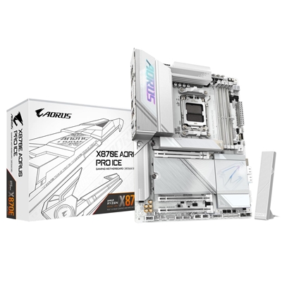 Gigabyte X870E AORUS PRO ICE AMD AM5 Socket Motherboard