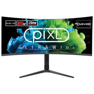 piXL CM34C7 34 Inch Ultrawide Curved Gaming Monitor