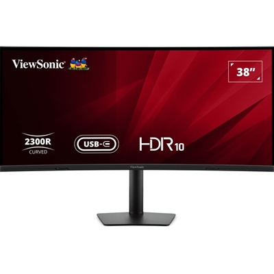 Viewsonic VA3820C 38 Inch UltraWide Quad HD LED Curved Monitor with USB-C Hub
