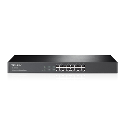 TP-Link TL-SF1016 16-Port 10/100Mbps Metal Rackmount Network Switch