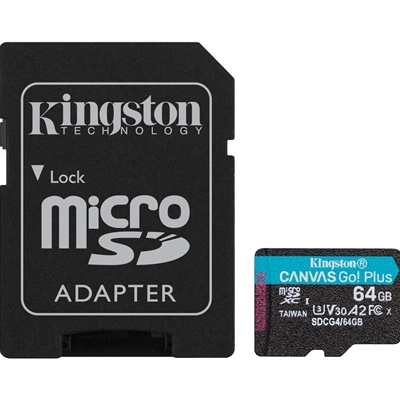 Kingston Canvas Go! Plus SDCG4/256GB 256GB Micro SD Card