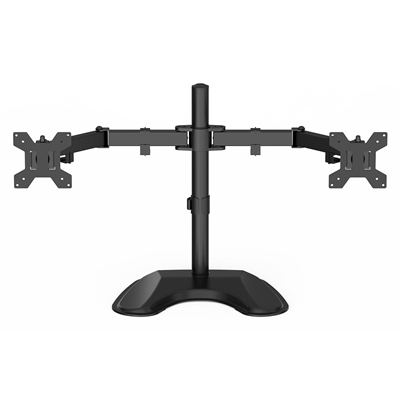GameMax Dual Monitor Arm Stand LCD Desk Mount Freestanding For Two 13 Inch To 27 Inch Monitors