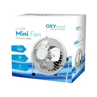 4" USB Mini Desk Fan
